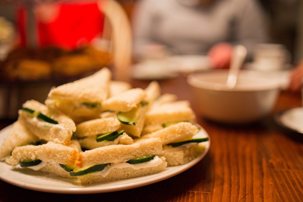 plate of sandwiches