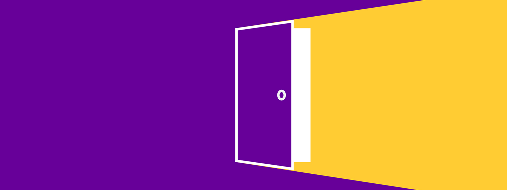 MicrosoftTeams-image (3) Microsoft Teams graphic. Purple door opening showing yellow light.